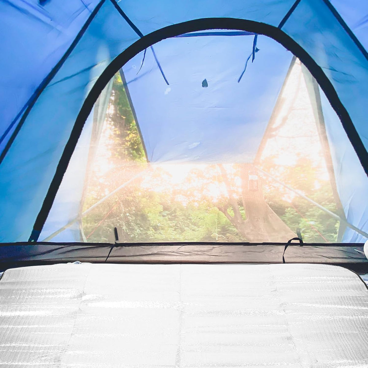 Portable Tent Mat 2 * 1.5m Aluminum Film Thickened for Picnic