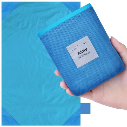 Ainiv Picnic Blanket, Mini Pocket Beach Mat 27.5 x 43.3IN (1-2 People)