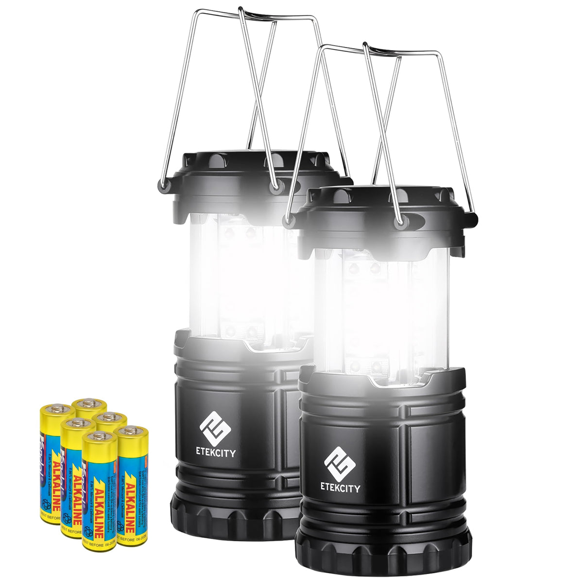 Etekcity LED Camping Lanterns, Battery Included, 4 Pack