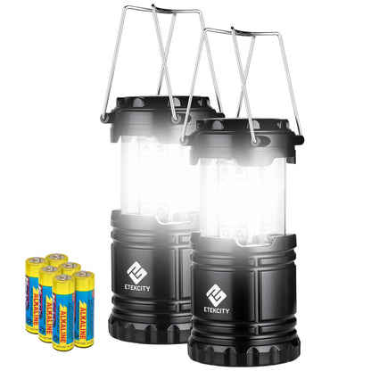 Etekcity LED Camping Lanterns, Battery Included, 4 Pack