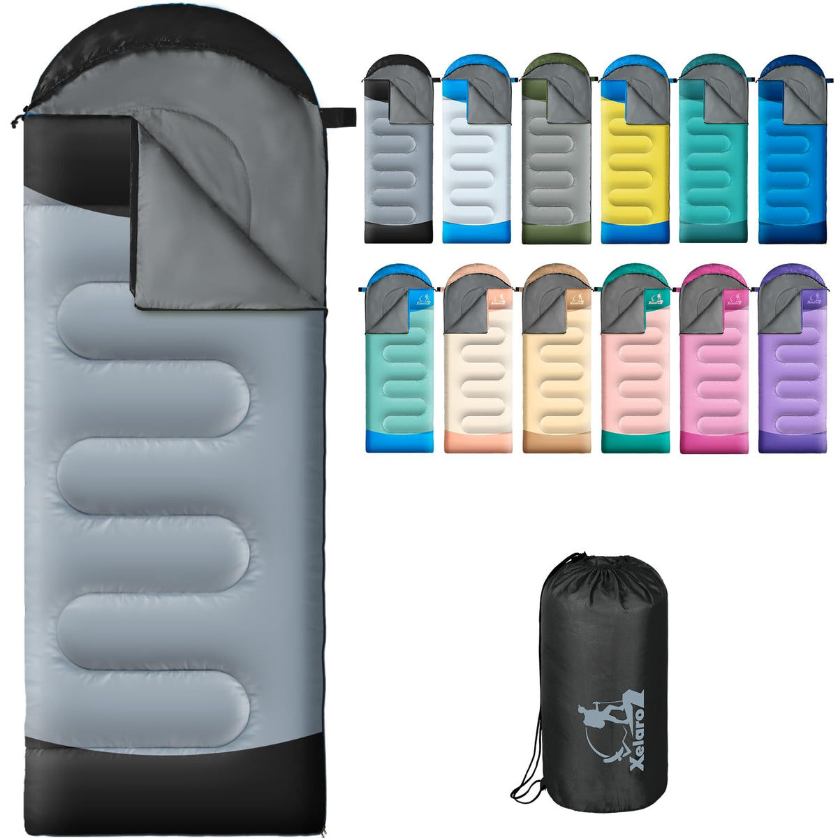 Sleeping Bags for Adults Kids - 3 Season Cold&Warm Weather Waterproof Camping Sleeping Bag - Lightweight Sleeping Bags for Camping Hiking Outdoor Travel