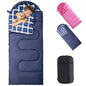 Uniqwamer Sleeping Bag for Adults Kids - 4 Seasons Cold & Warm Weather Flannel Camping Sleeping Bags, Lightweight & Waterproof Sleeping Bag for Camping Hiking Outdoor Travel