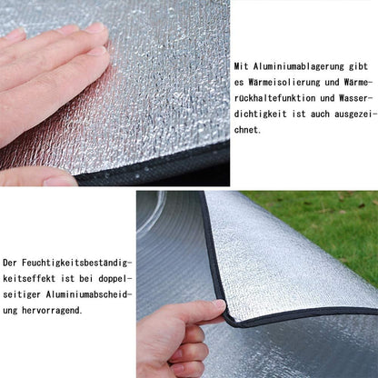 Foam Sleeping Mat, Aluminum Insulated Camping Pad for Tent Floor
