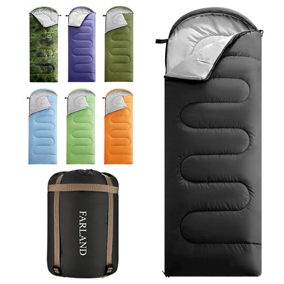 FARLAND Sleeping Bag for Adults, Teens and Kids - 3 Season Camping Gear