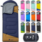 PTEROMY Sleeping Bags for Adults, Lightweight and Machine Washable, Water Resistant Backpacking Camping Sleeping Bag for Warm Cold Weather, Camping Essentials for Hiking Travel