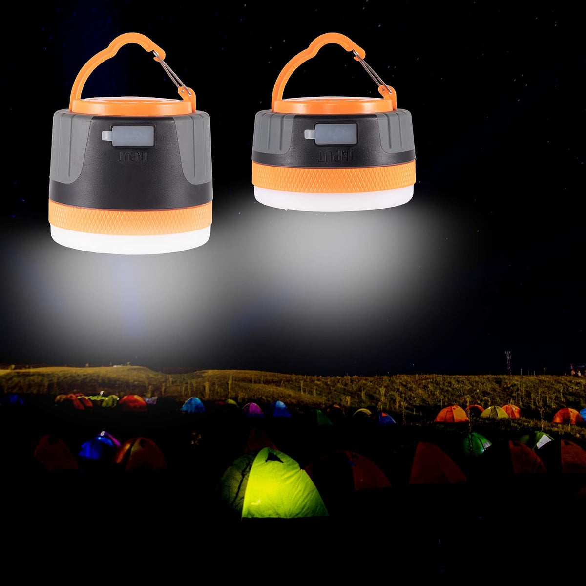 LIT-PaTH LED Camping Lighting Fixture, Rechargeable Portable, Magnetic