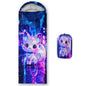 QOOMO Axolotl Cute Camping Sleeping Bags,3 Season Warm & Cool Weather,Lightweight,Waterproof Sleeping Bags for Adults & Kids,Traveling,and Outdoors