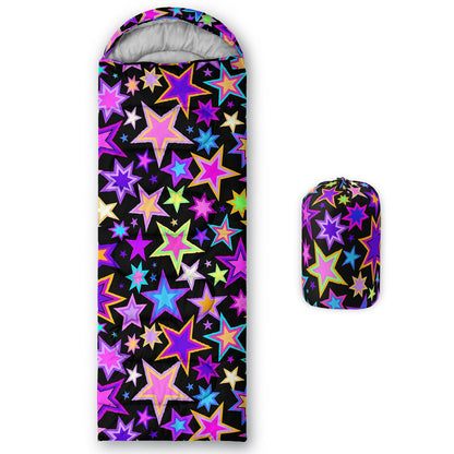 QOOMO Axolotl Cute Camping Sleeping Bags,3 Season Warm & Cool Weather,Lightweight,Waterproof Sleeping Bags for Adults & Kids,Traveling,and Outdoors