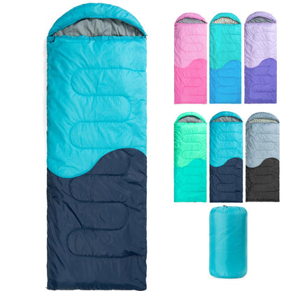 Sleeping Bag - 3 Seasons for Adults Boys Girls Camping Hiking - Warm Cold Weather Lightweight Portable with Compression Bag for Backpacking in Spring, Summer, Fall and Winter