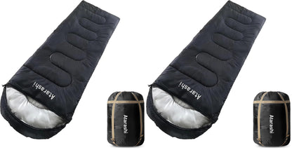 Atarashi Camping Sleeping Bag- 4 Seasons for Adults, Light, Warm, Extra-Large with Compression Sack- Great for Hiking, Backpacking & Outdoor Adventures