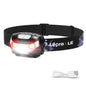 Lepro LED Headlamp Rechargeable IPX4 Waterproof Headlight 5 Modes - Black