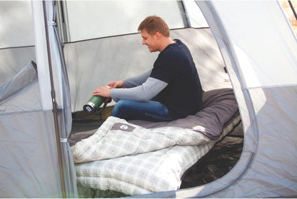 Coleman Heritage Big & Tall 10°F Flannel Sleeping Bag, XL Sleeping Bag Fits Adults up to 6ft 7in Tall, Machine Washable, Great for Camping, Hunting, Guests, & More
