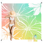 Beach Blanket Sandproof Waterproof, Large Beach Mat for 2-4 Adults with Stakes, Sand Free Compact Lightweight Picnic Blankets, Beach Essentials Necessities Accessories Must Haves-Colorful Rainbow Wave