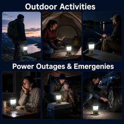 Rechargeable Camping Lantern,1000LM 4 Lighting Modes, Stepless Dimming