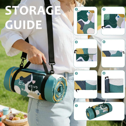Exclusivo Mezcla Extra Large Waterproof Foldable Picnic Blanket