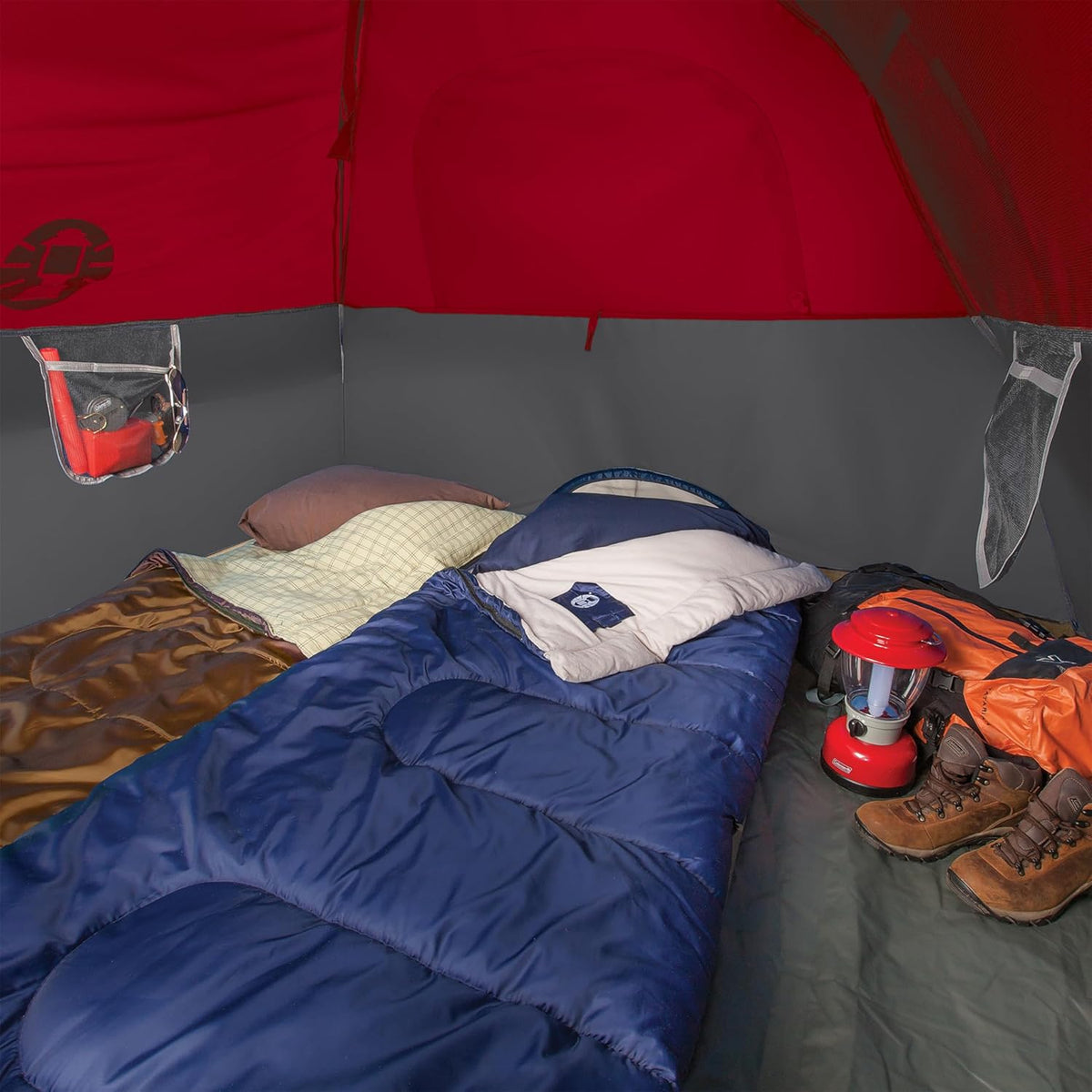 Coleman Brazos Sleeping Bag, Adult Cool Weather, 30°F, No-Snag Zipper