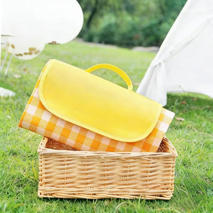 Large Outdoor Camping Blanket- 79"x79"/2m Picnic Mat with Carry Handle for Hiking & Park Green