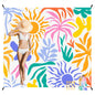Beach Blanket Sandproof Waterproof, Large Beach Mat for 2-4 Adults with Stakes, Sand Free Compact Lightweight Picnic Blankets, Beach Essentials Necessities Accessories Must Haves-Colorful Rainbow Wave