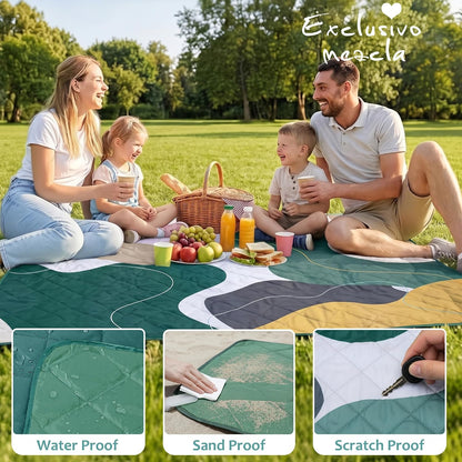Exclusivo Mezcla Extra Large Waterproof Foldable Picnic Blanket