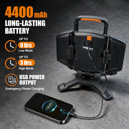 TRESDA 3000LM Rechargeable Work Light, Magnetic LED, Foldable & Portable