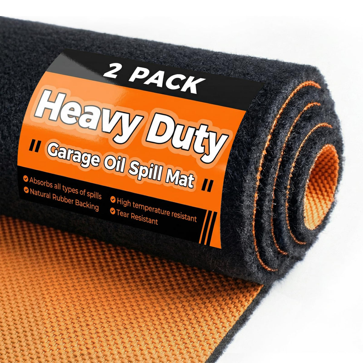 Heavy Duty Oil Spill Mat 64"X32", 1/4" Thick Garage Floor Mat for Under Car