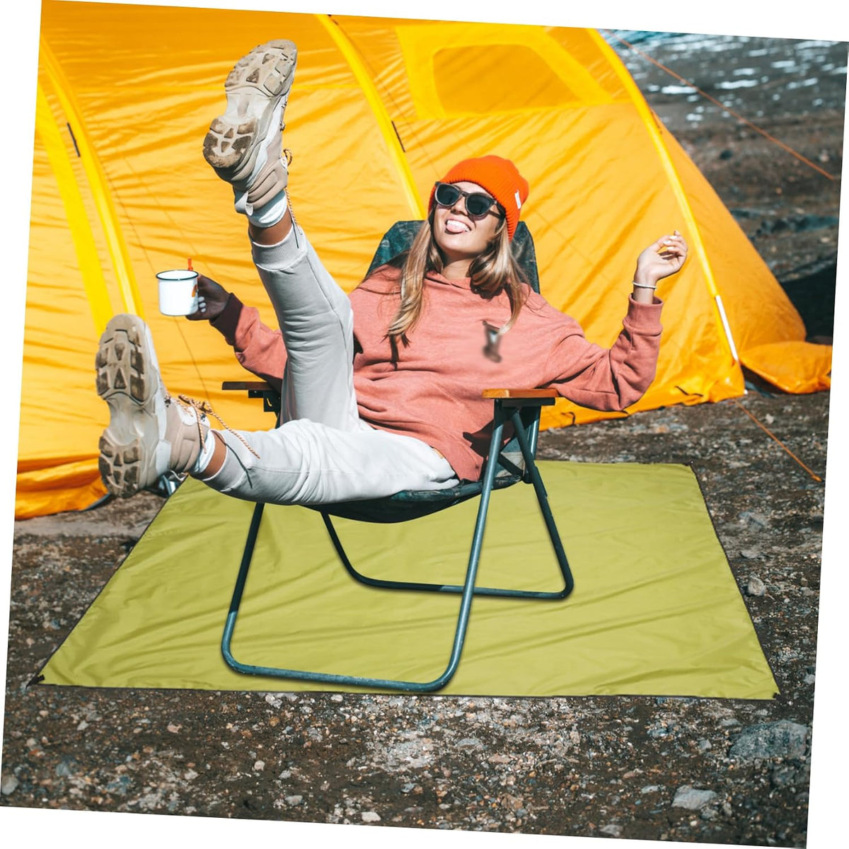 BESPORTBLE Waterproof Ground Mat 210x150cm Oxford Cloth for Camping Beach