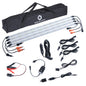 12V LED Light Bar Kit, 2 Bars White & 2 Bars Amber Adjustable Brightness RV Camping Lights - Waterproof IP67, Magnetic & Strap Mount, Portable Lighting for Tent, Car, Trailer, Boat, Truck, Off-Road