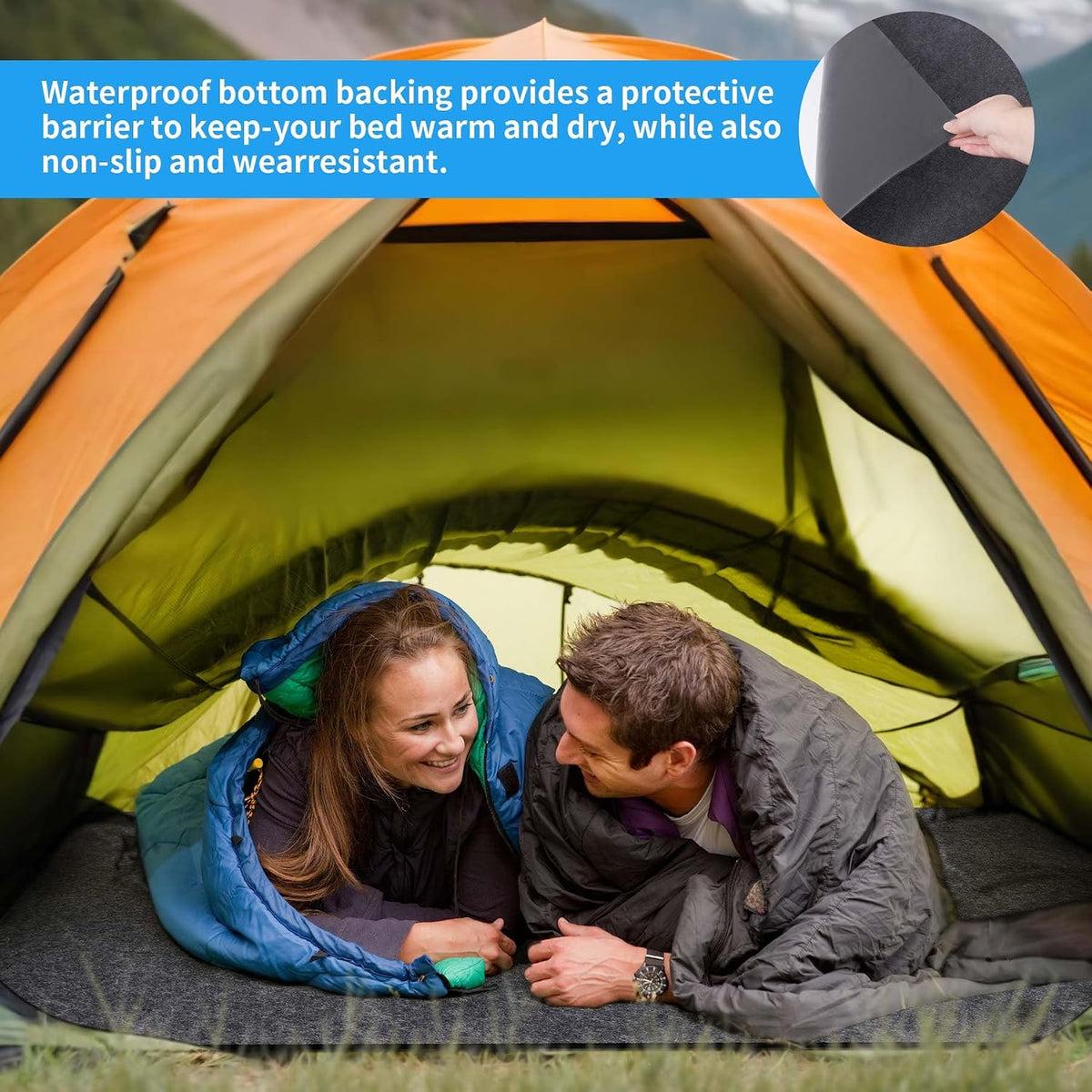 Camping Tent Carpet Mat,Waterproof Inside/Outside Tent Rug