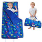 Lasoftan Toddler Nap Mat with Pillow and Blanket, Extra Large Rolled Napping Mats,Slumber Bags for Boys Girls,Kids Sleeping Bag for Daycare, Preschool Travel Camping