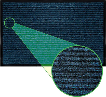 LuxUrux® Durable Rubber 3'x5' Commercial Door Mat - Heavy Duty, Indoor/Outdoor, Easy Clean, Waterproof, Patio, Garage - Commercial Floor Mat for Entry (3 x 5 Feet)