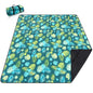 PY SUPER MODE Picnic Blankets Extra Large, Waterproof Foldable Outdoor Beach Blanket Oversized 83x79” Sandproof, 3-Layer Picnic Mat for Camping, Hiking, Travel, Park, Concerts(Orange Boho)