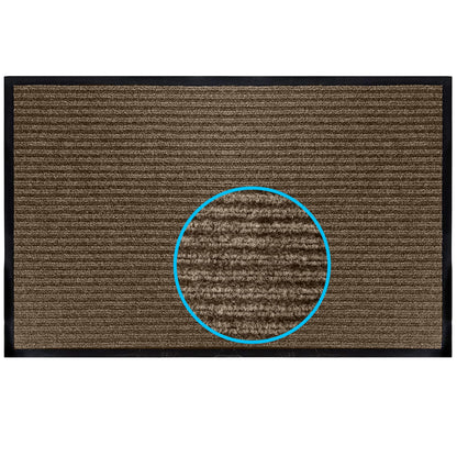 LuxUrux® Durable Rubber 3'x5' Commercial Door Mat - Heavy Duty, Indoor/Outdoor, Easy Clean, Waterproof, Patio, Garage - Commercial Floor Mat for Entry (3 x 5 Feet)