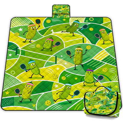 Extra Large Picnic Blanket Waterproof,80"x 80"Foldable Machine Washable Beach Blanket,Outdoor Blanket for 6-8 Adults,Suitable for Indoor Crawling,Park Beach,Camping,Hiking,Family Travel(Light Blue)