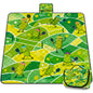 Extra Large Picnic Blanket Waterproof,80"x 80"Foldable Machine Washable Beach Blanket,Outdoor Blanket for 6-8 Adults,Suitable for Indoor Crawling,Park Beach,Camping,Hiking,Family Travel(Light Blue)