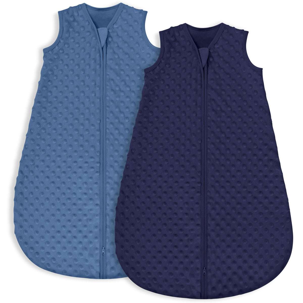 Yoofoss Baby Sleep Sack 6-12 Months TOG 1.5 Fleece with Plush Dots 2 Pack