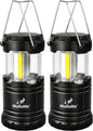 MalloMe Camping Lights LED Lantern Flashlights, Battery Operated Lamp Tent Lanterns for Power Outages, Camping Essentials Outdoor,Home,Emergency Gear, Hurricane Survival (3 AAA batteries not included)