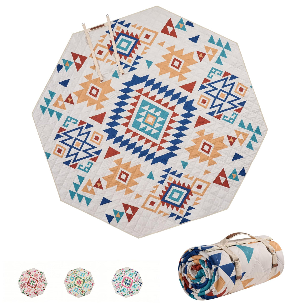 87 in * 87 in Waterproof Picnic Mat Picnic Blanket, Enlarged and Thickened Camping Mat, Larger Picnic Blanket, Suitable for Grassland, Beach, Courtyard, Outdoor Activities (Blue)