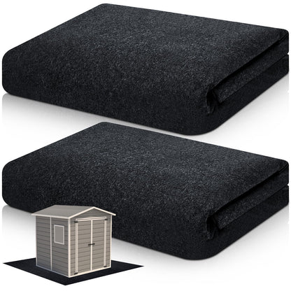 Haull 2 Pcs 5 x 3 ft Outdoor Storage Shed Floor Mat Waterproof Carport Storage shed mat Non Slip Patio Furniture Mat for Protect