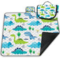 Extra Large Picnic Blanket Waterproof,80"x 80"Foldable Machine Washable Beach Blankets,Outdoor Blanket for 6-8 Adults,Picnic Mat Suitable for Indoor Crawling,Park Beach,Camping,Hiking,Travel( Blue)