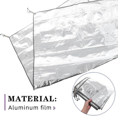 CALLARON Portable Aluminum Foil Camping Mat with Thermal Insulation and Moisture-Proof Ground Sheet, Silver Tent Sleeping Pad for Beach Outings and Picnics, Lightweight and Sturdy Outdoor