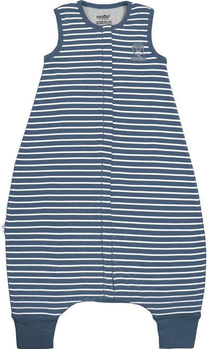 Woolino 4 Season Baby Sleep Bag with Feet Holes, Australian Merino Wool and Organic Cotton, Toddler Sleeping Bag, 18-36mo, Navy Blue