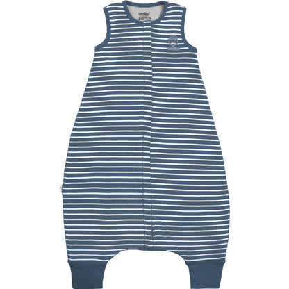 Woolino 4 Season Baby Sleep Bag with Feet Holes, Australian Merino Wool and Organic Cotton, Toddler Sleeping Bag, 18-36mo, Navy Blue
