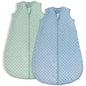 Yoofoss Baby Sleep Sack 6-12 Months TOG 1.5 Fleece with Plush Dots 2 Pack