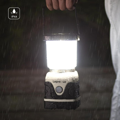 Lepro 1000LM Battery Powered LED Camping Lantern with 4 Light Modes, White