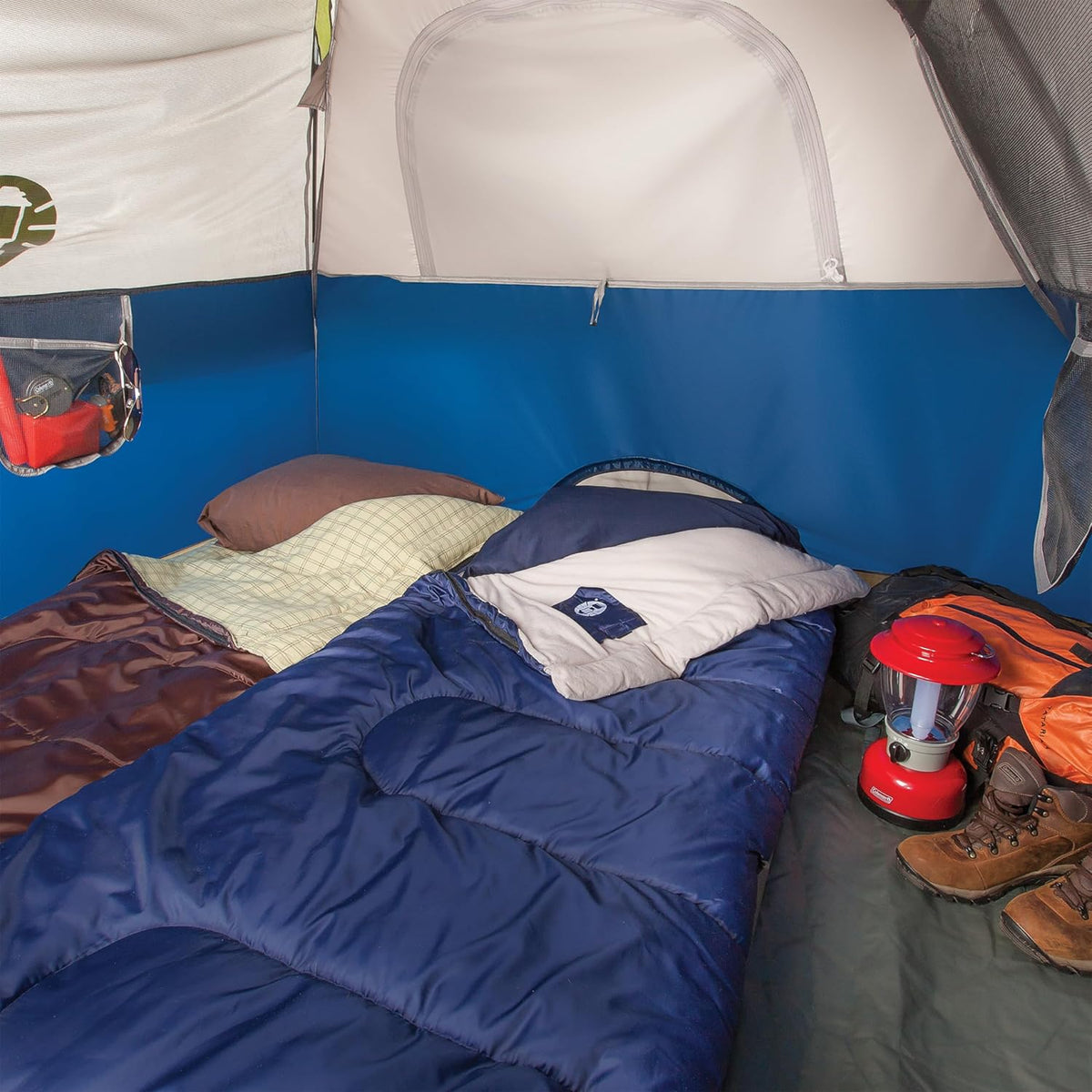 Coleman Brazos Sleeping Bag, Adult Cool Weather, 30°F, No-Snag Zipper