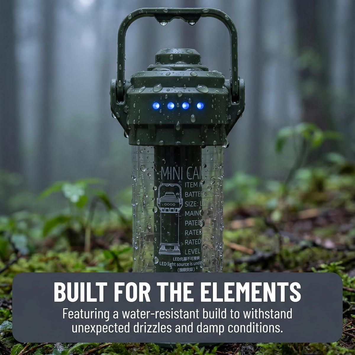 Sunny Power 2-in-1 Camping Lantern & Flashlight for Hiking & Power Outages