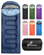 Sportneer Sleeping Bag, 3 Seasons Warm Cold Weather Sleeping Bags for Adults Kids Boys Girls with Compression Sack- Lightweight Camping Essentials Gear Accessories, Backpacking, Hiking