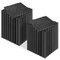 ToLanbbt Modular Interlocking Cushion 12P 11.8" x 11.8" Interlocking Rubber Floor Drain Holes Non-Slip Splicing Drainage Mats for Deck, Shower, Kitchen, Drain Pool, Sauna Bath, Indoor Outdoor (Black)