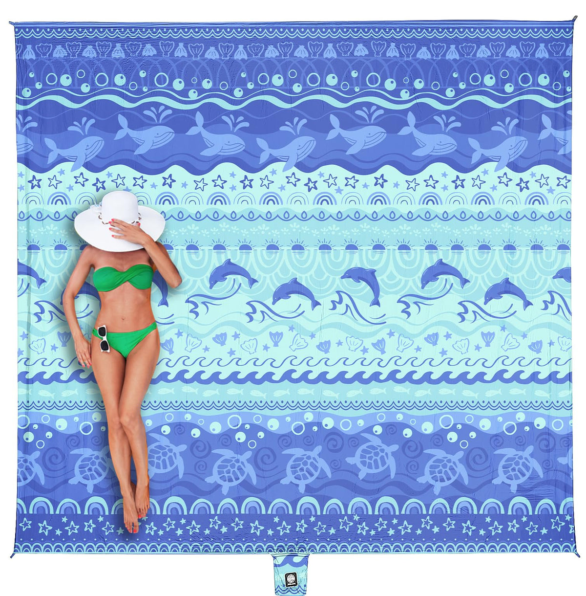 WEKAPO Beach Blanket Waterproof Sandproof Oversized Extra Large Sand Free
