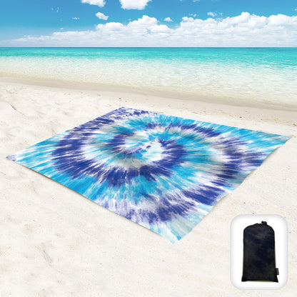 Beach Blanket Waterproof Sandproof Oversized 95”x 80”,Sand Free Beach Mat with Corner Pockets,Portable Mesh Bag for Beach Festival,Picnic,Travel and Outdoor Camping (Octopus)